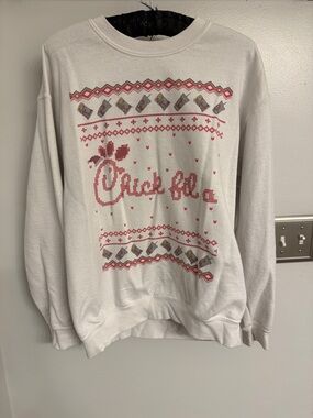 Ugly Sweater Chick-fil-A screen print